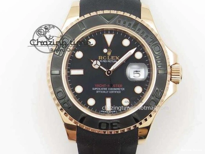0501 Sporty Daytona 116518 KKF 1:1 Best Edition 904L Steel YG Black Dial on Rubber Strap A 2455